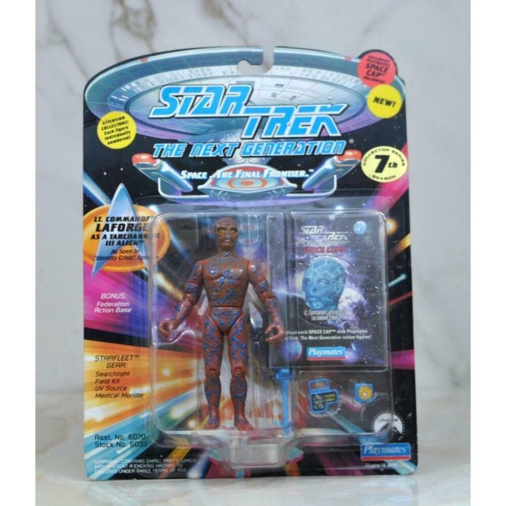 Vintage Star Trek Action Figure Lt Commander LaForge as a Tarachannen III Alien